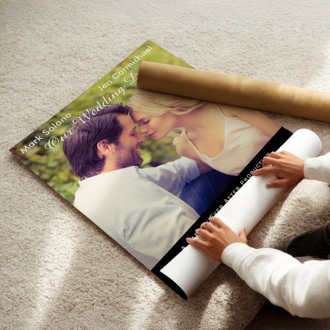 Unik svart bröllopsfoto Spara datum-film Poster (Skapare uppladdad)