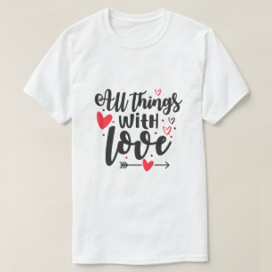 Unik svart design för röda älskare t shirt