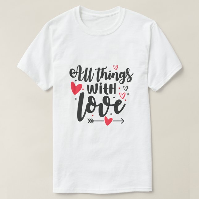 Unik svart design för röda älskare t shirt (Design framsida)