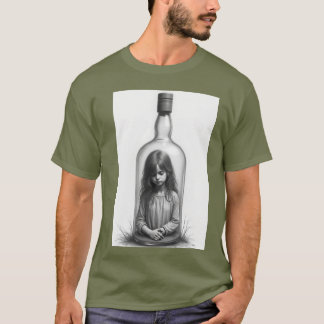 "Unik T-Shirt-design Ett slående foto av en flicka T Shirt