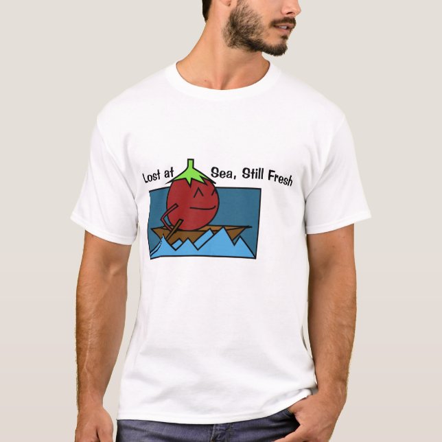 Unik T-Shirt med Konstnärlig Illustration (Framsida)