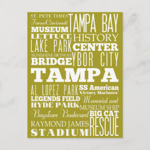 Unik Tampa, Florida Gift Idea Vykort
