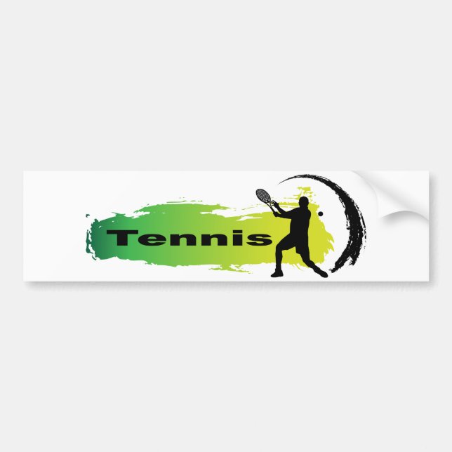 Unik tennis (manlign) bildekal (Framsidan)