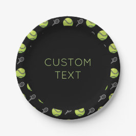 Unik tennis Racket Boll Mönster Player Party