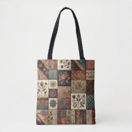 Unik Terracotta Quilt & Patchwork Rustic Retro Tygkasse