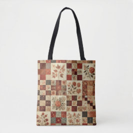 Unik Terracotta Quilt & Patchwork Rustic Retro Tygkasse