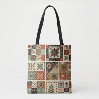 Unik Terracotta Quilt & Patchwork Rustic Retro Tygkasse