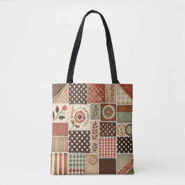 Unik Terracotta Quilt & Patchwork Rustic Retro Tygkasse