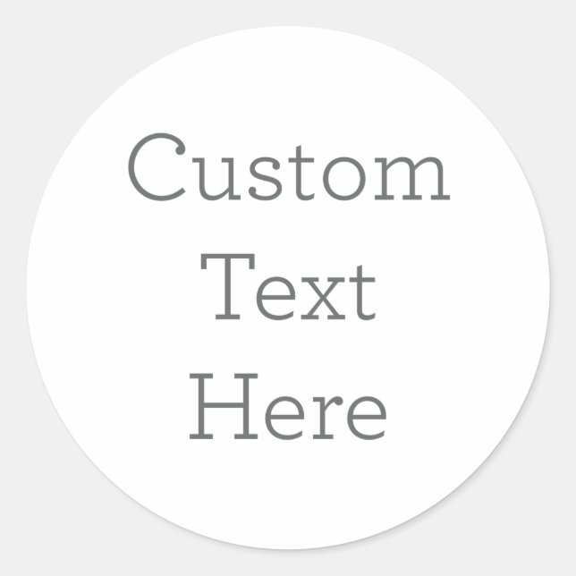 Unik textstämpel runt klistermärke (Framsida)