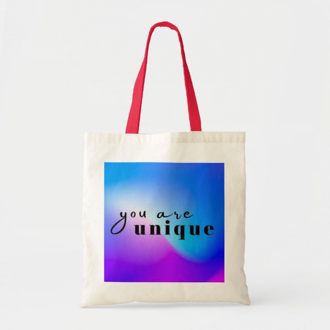 Unik Tote Bag - Firar Individualitet med V Tygkasse (Framsidan)