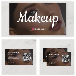 Unik Trendig Makeup-artist för Elegant Visitkort