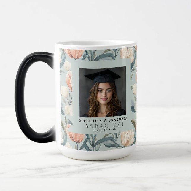 Unik Tulpanblomma Phd Examen Magisk Mugg (Vänster)