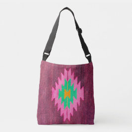 Unik turkisk aztekmatta Kilim Axelväska