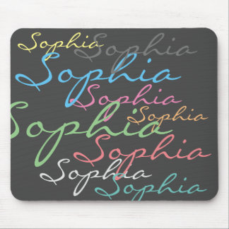 Unik typografi för det moderna maximalistiska anpa musmatta