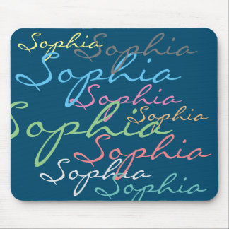 Unik typografi för det moderna maximalistiska anpa musmatta