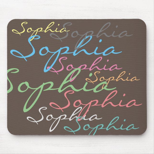 Unik typografi för det moderna maximalistiska anpa musmatta (Framsidan)