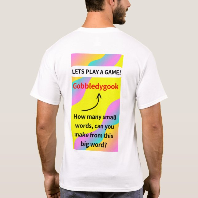 UNIK, UNIK, UNIK! Och TOPPEN FUNNY också! T Shirt (Baksida)