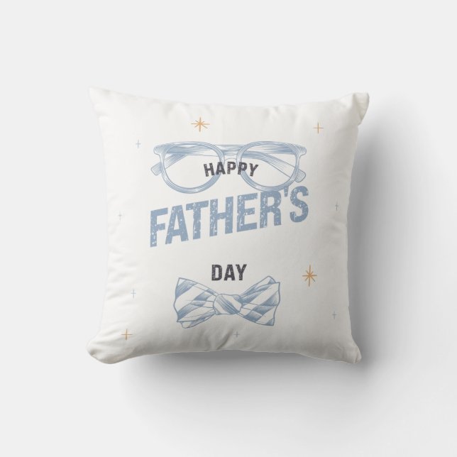 Unik utformning av Pappa för Fars dag Firande Kudde (Framsida)