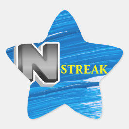 Unik utformning av personlig och Anpassningsbar Stjärnformat Klistermärke