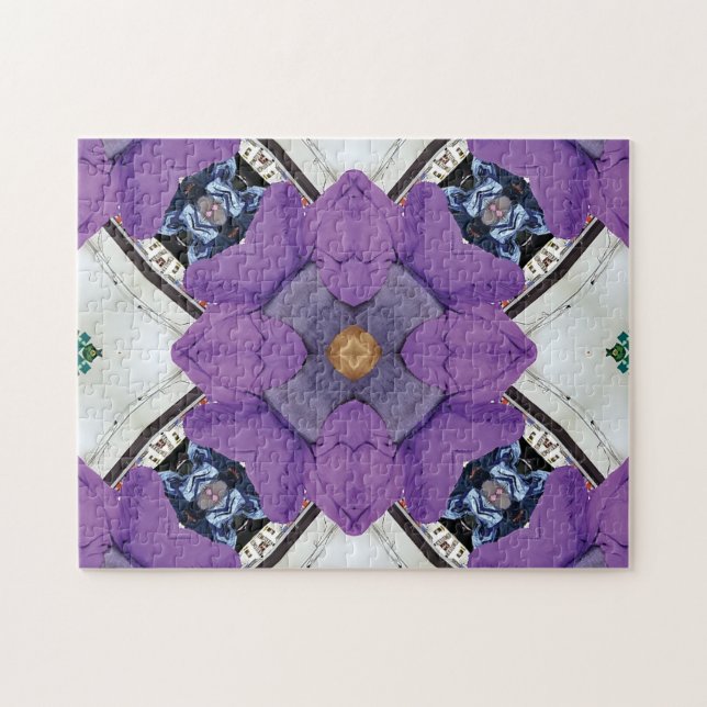 Unik utmaning för vitpussel för Lila Pussel (Horisontell)