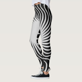 Unik, vacker zebra mönstrad design leggings