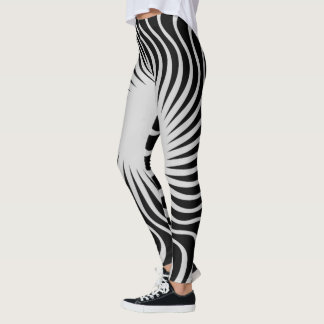 Unik, vacker zebra mönstrad design leggings