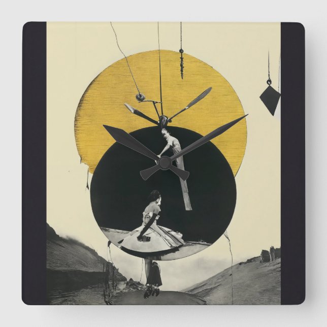 Unik väggklocka i stil, väggklocka (Framsida)