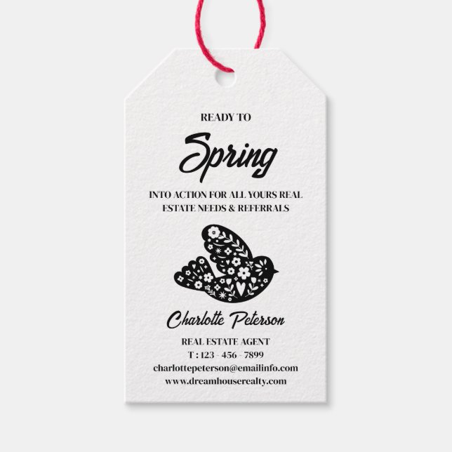 Unik Vår Real Gods-popup efter Presentetikett (Framsidan)