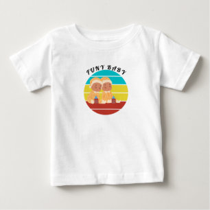 Unik vattenfärgsboho 1:a födelsedag Baby T Shirt