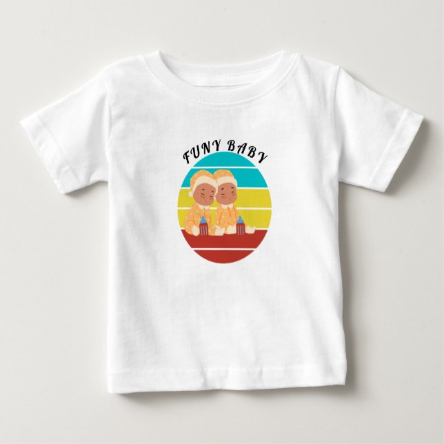 Unik vattenfärgsboho 1:a födelsedag Baby T Shirt (Framsida)