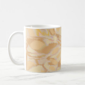 Unik vattenfärgshand för elegant teckning orange kaffemugg