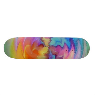 Unik vattenfärgSkateboard Mini Skateboard Bräda 18,7 Cm