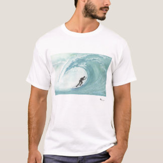 Unik vattenfärgsmålning av en T-tröja från Surfer T Shirt