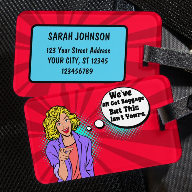 Unik Vi har allt har-bagage, men det här är inte d Bagagebricka (Skapare uppladdad)