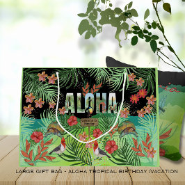 Unik Vibrant Watercolor Aloha Tropical Paradise