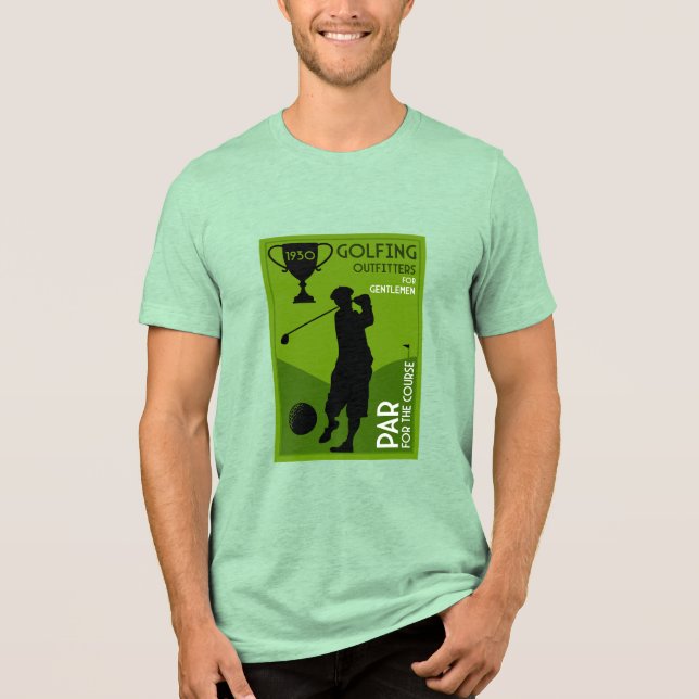 Unik Vintage Golf Gift T Shirt (Framsida)