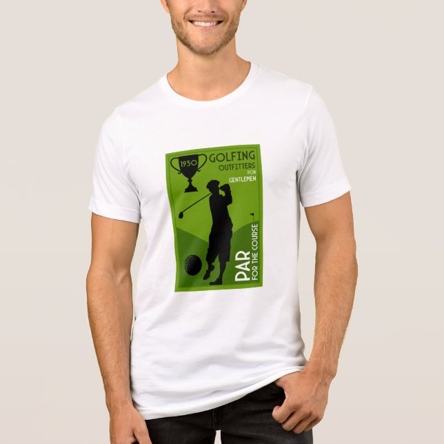 Unik Vintage Golf Gift T Shirt (Framsida)