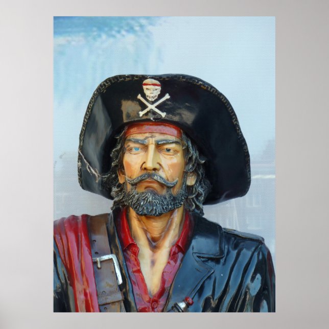 Unik vintage Pirat Poster (Framsidan)