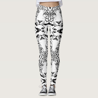 Unik vittigerdamasker leggings