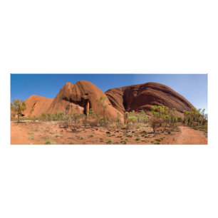 Unik vy över Uluru Ayers Sten Outback Australia Fototryck