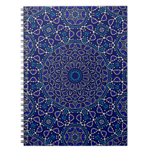 Unik Whimsical Dot Art-anteckningsbok Anteckningsbok
