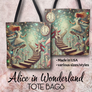 Unik Wonderland-konst Alice Kaninhål Tygkasse