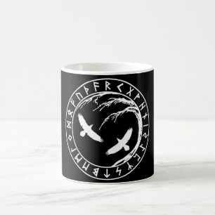 Unik Yggdrasil Futhark mugg