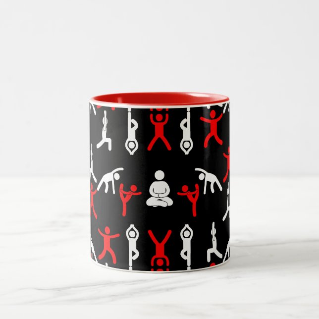 Unik Yoga-gåva Två-Tonad Mugg (Center)