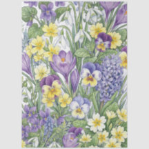 Unika akvarell blomster möbler decoupage