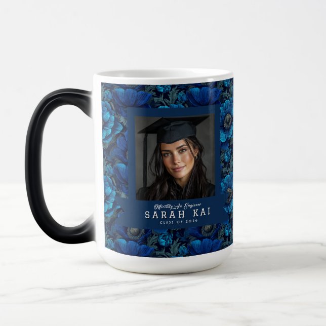 Unika Anemoner Blomma Present För Henne  Magisk Mugg (Vänster)