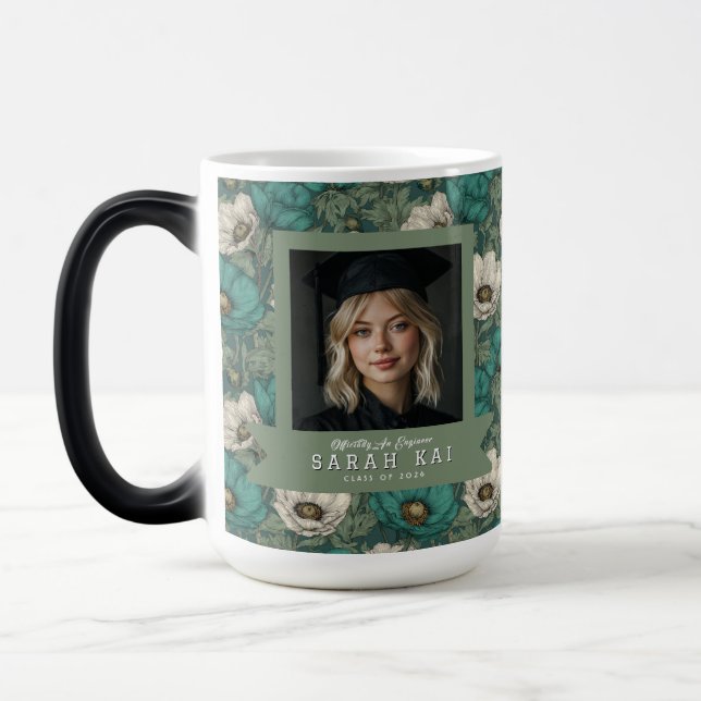 Unika Anemoner Blommig Present För Akademiker Magisk Mugg (Vänster)