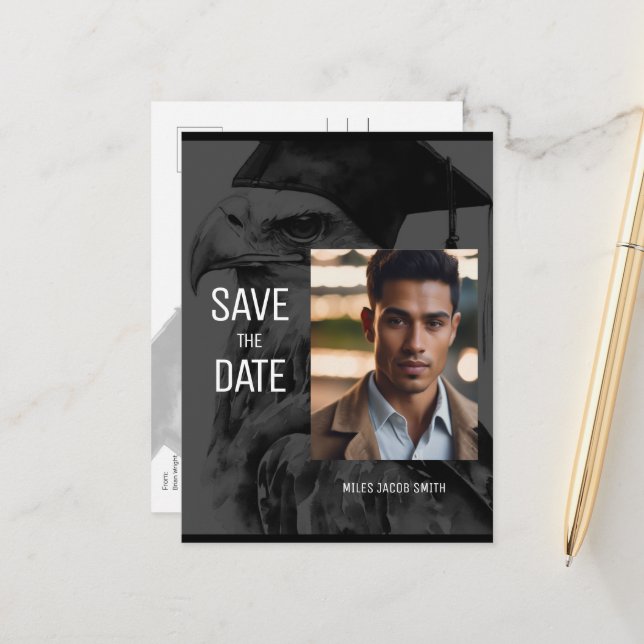 Unika Anpassade Examen Korthälsningar Postkort Meddelande Vykort (Fram/Back In Situ)