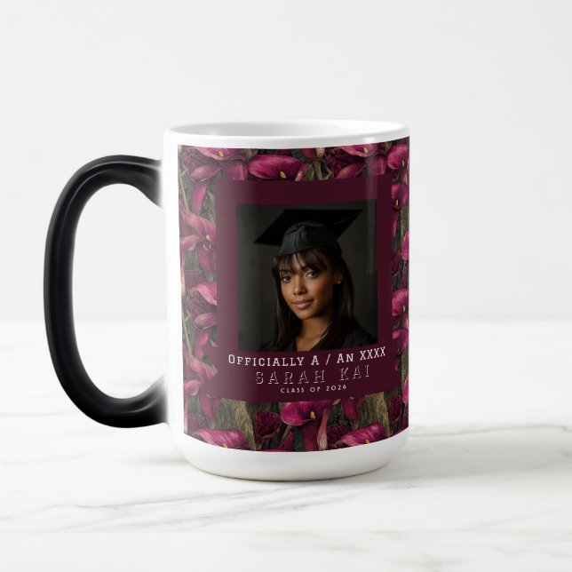 Unika Calla Lilior Blommig Certifierad Lärare Magisk Mugg (Vänster)