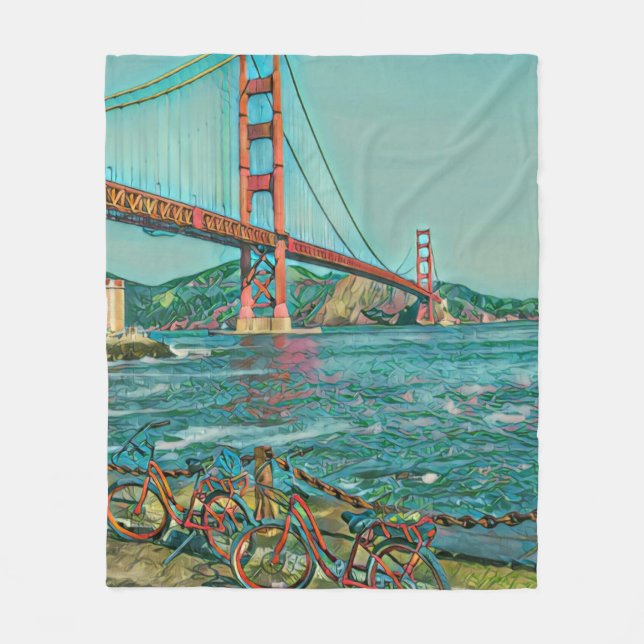 Unika cyklistpresenter fleecefilt (Framsidan)